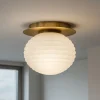 Plafoniere Moderne-Maytoni reels plafoniera moderna in vetro bianco