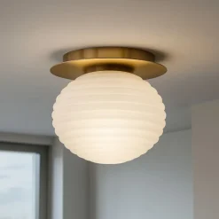 Plafoniere Moderne-Maytoni reels plafoniera moderna in vetro bianco