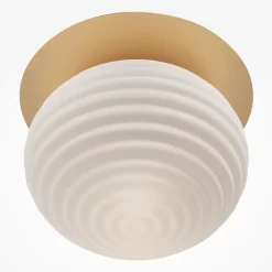Plafoniere Moderne-Maytoni reels plafoniera moderna in vetro bianco