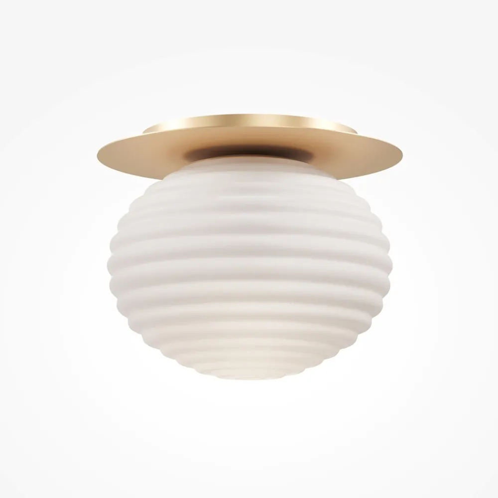 Plafoniere Moderne-Maytoni reels plafoniera moderna in vetro bianco