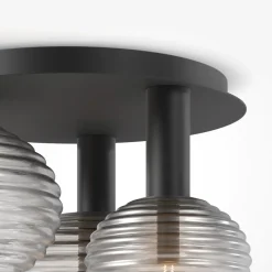 Plafoniere Moderne-Maytoni reels plafoniera moderna in vetro rigato
