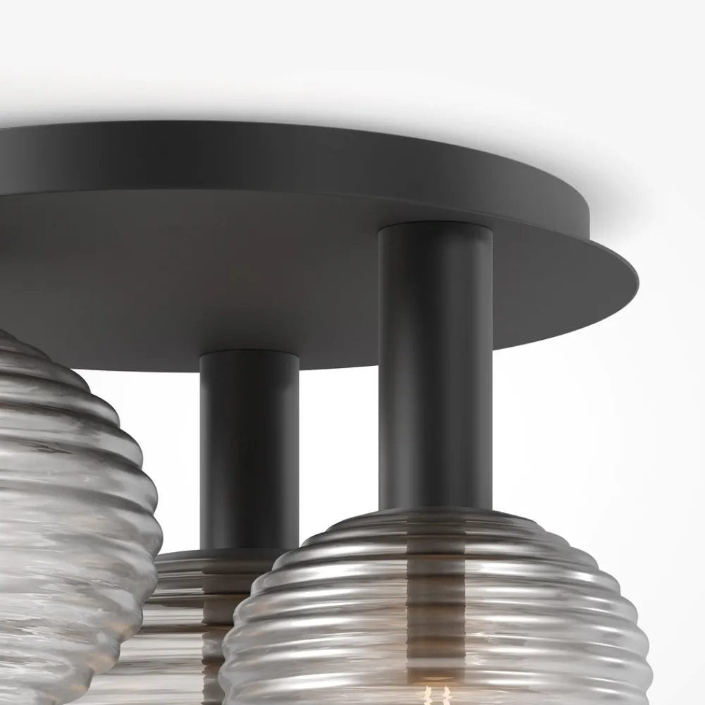 Plafoniere Moderne-Maytoni reels plafoniera moderna in vetro rigato