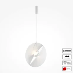 Lampadario Camera Da Letto-Maytoni reflex lampadario camera da letto led 14w 3000k moderna bianca
