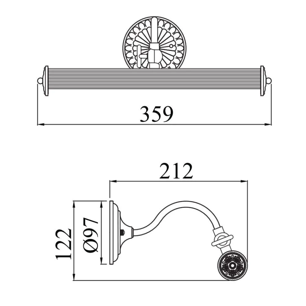 Applique Da Bagno-Maytoni renoir applique bagno bianco anticato per specchio