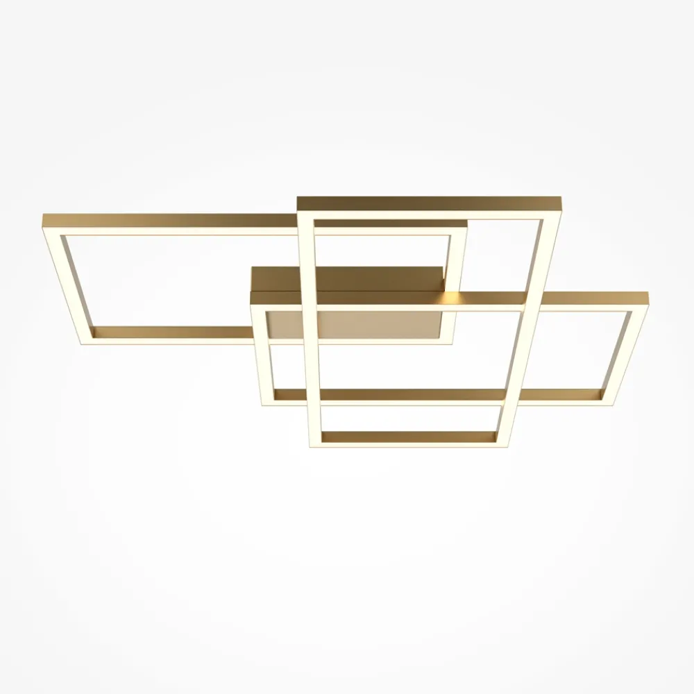 Plafoniere Moderne-Maytoni rida bianca plafoniera led 80w 3000k moderna per soggiorno