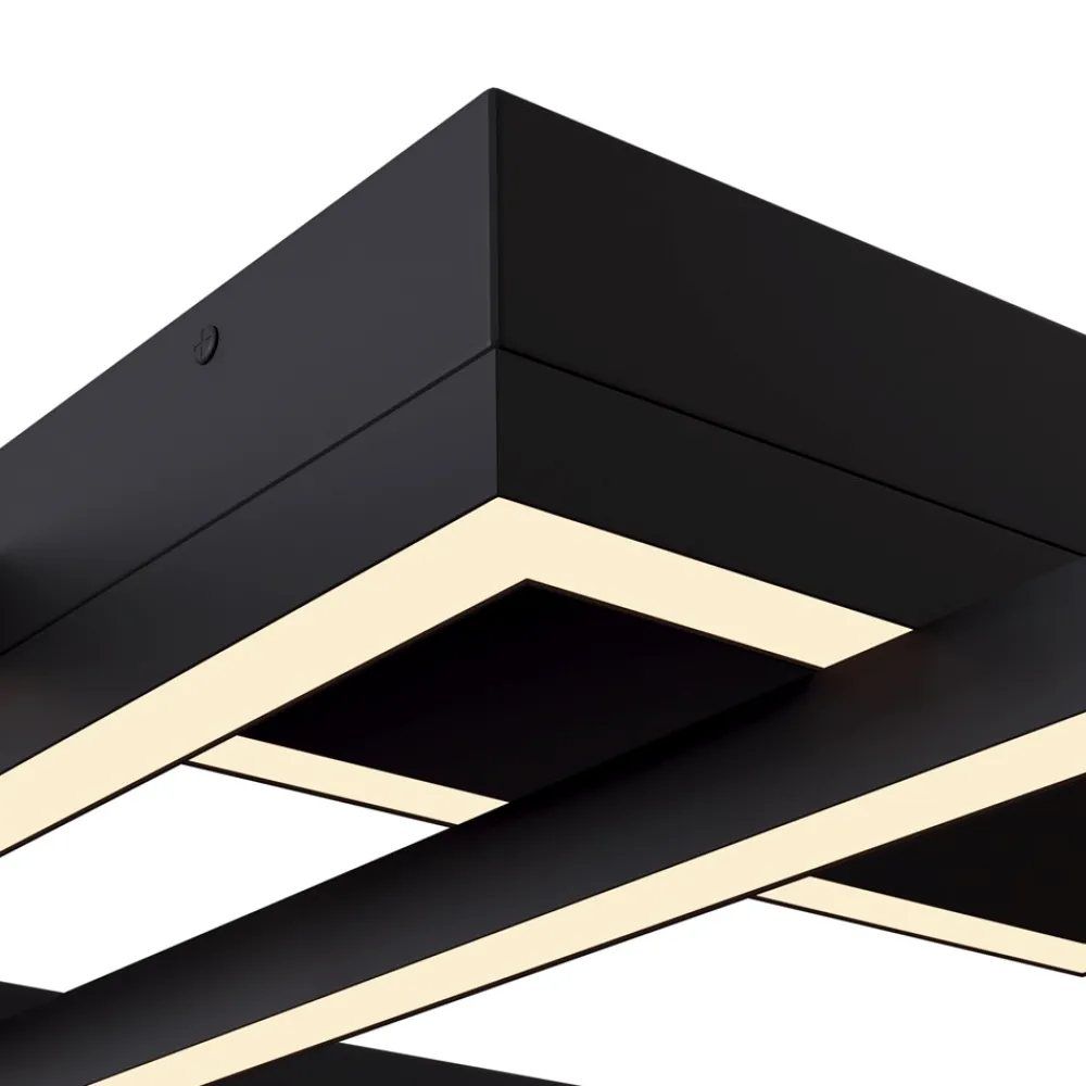 Plafoniere Moderne-Maytoni rida plafoniera led da 3000k a 4000k nero