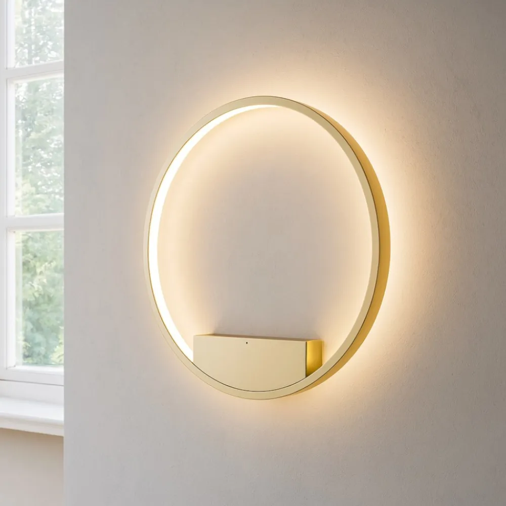 Applique Da Parete-Maytoni rim applique da parete colore oro led 3000k circolare