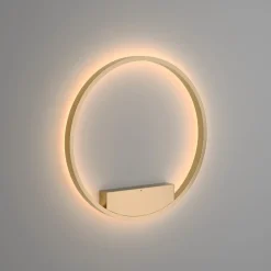 Applique Da Parete-Maytoni rim applique da parete colore oro led 3000k circolare