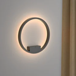 Applique Da Parete-Maytoni rim applique da parete led 25w 3000k tonda moderna