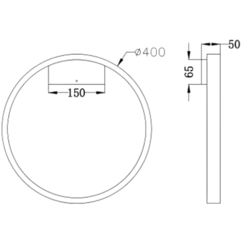 Applique Da Parete-Maytoni rim applique da parete led 25w 3000k tonda moderna
