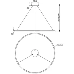 Lampadari Moderni-Maytoni rim lampadario moderno per salotto led 3000k