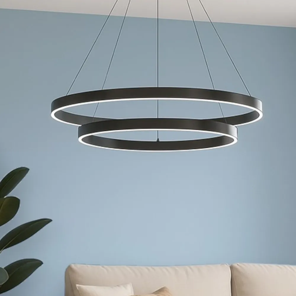Lampadari Moderni-Maytoni rim lampadario moderno rotondo per salotto led 4000k
