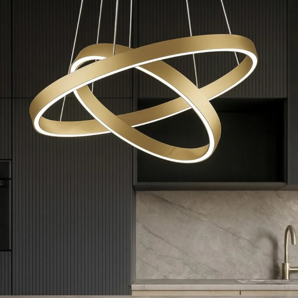Lampadari Cucina-Maytoni rim lampadario per cucina moderna orientabile led 3000k