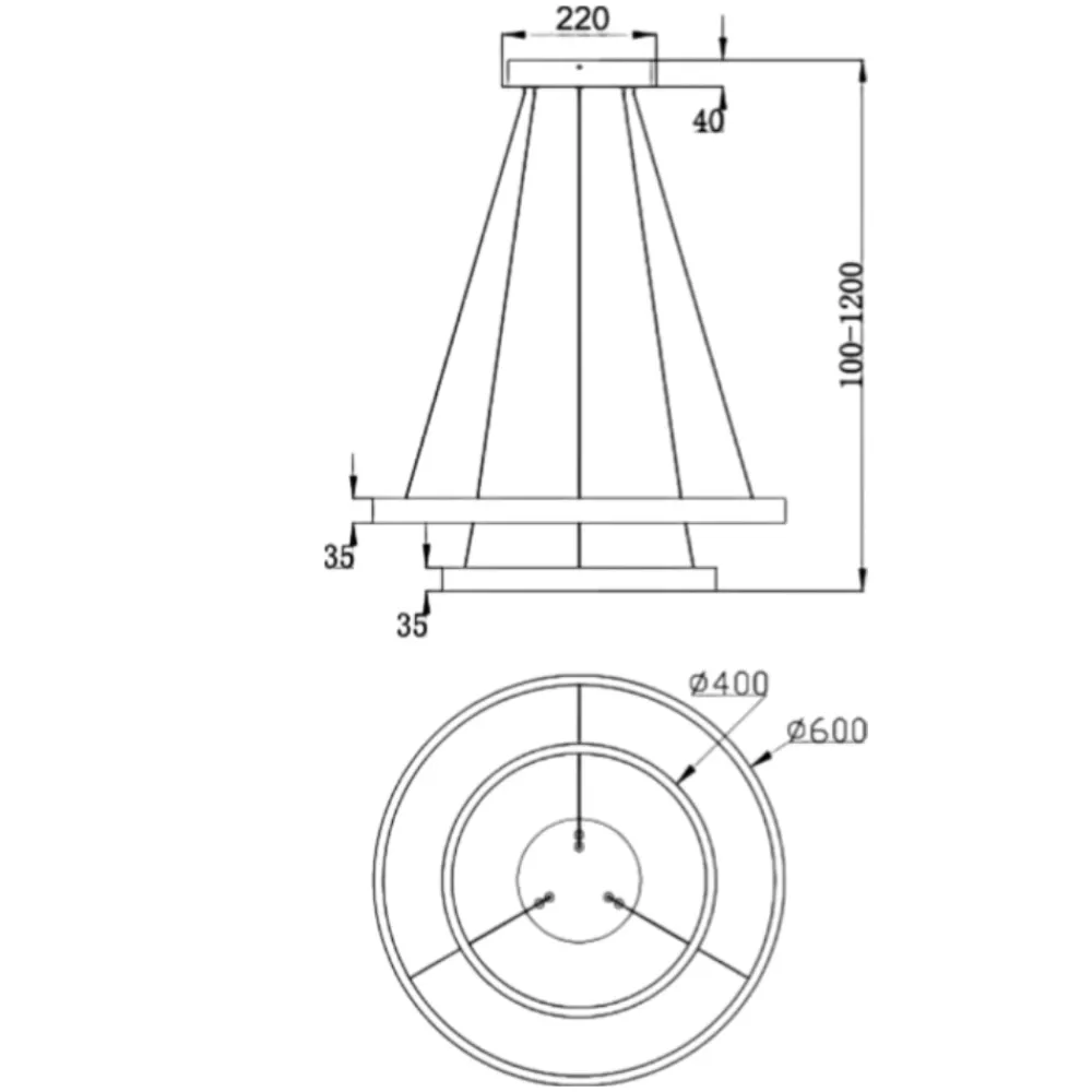 Lampadari Cucina-Maytoni rim lampadario per cucina moderna orientabile led 3000k