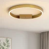 Plafoniere Moderne-Maytoni rim plafoniera moderna circolare colore oro led 3000k