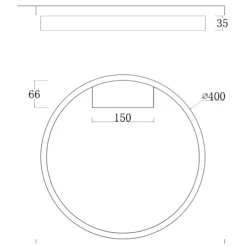 Plafoniere Moderne-Maytoni rim plafoniera moderna circolare colore oro led 3000k