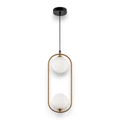 Lampadario Camera Da Letto-Maytoni ring lampadario per stanza da letto ring dorato pendente