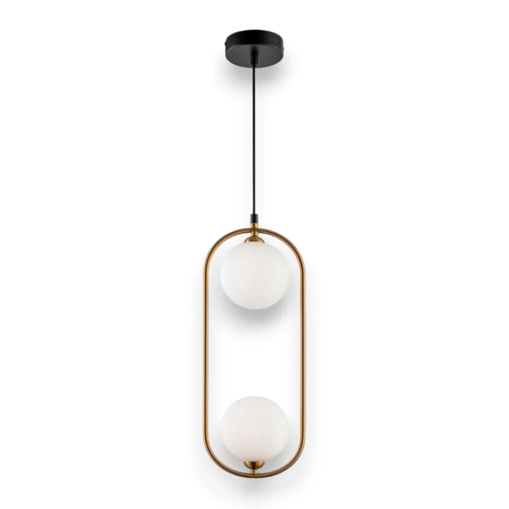 Lampadario Camera Da Letto-Maytoni ring lampadario per stanza da letto ring dorato pendente