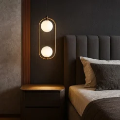 Lampadario Camera Da Letto-Maytoni ring lampadario per stanza da letto ring dorato pendente