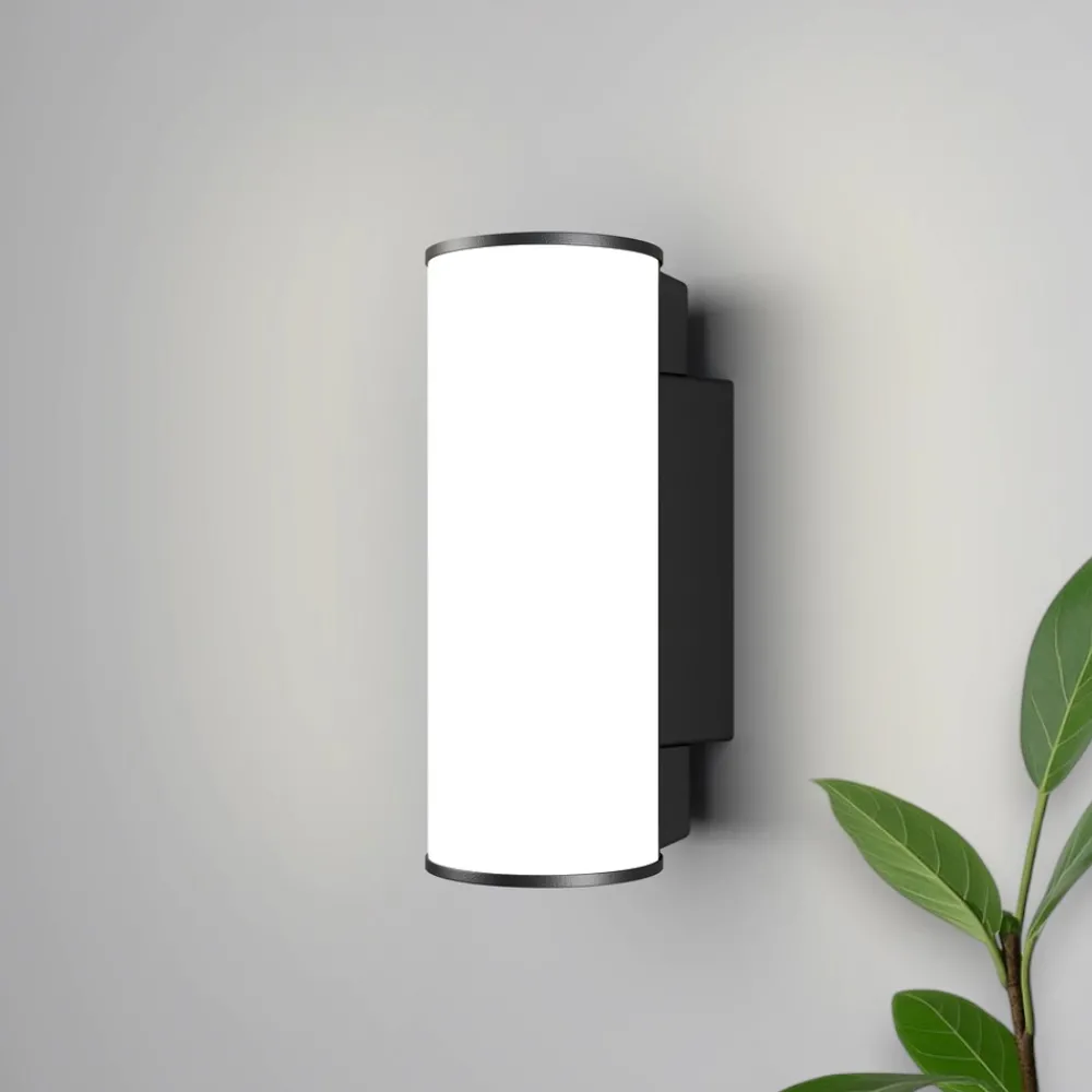 Applique Da Esterno-Maytoni rock applique da esterno led 3000k ip54 design minimal