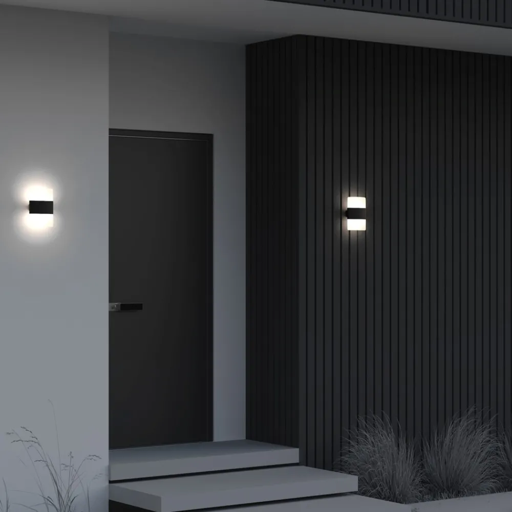 Applique Da Esterno-Maytoni rom applique da esterno led 12w 3000k ip54
