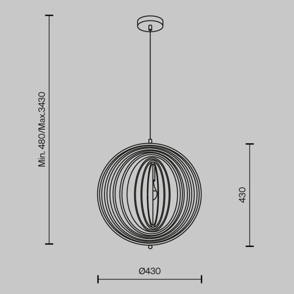 Lampade A Sospensione-Maytoni roots lampada a sospensione stile nordico
