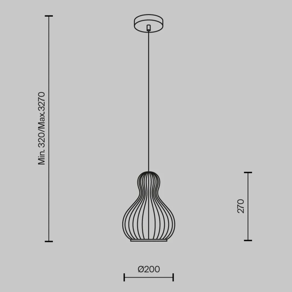 Lampade A Sospensione-Maytoni roots lampada a sospensione per cucina paralume in legno