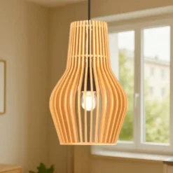 Lampade A Sospensione-Maytoni roots lampada a sospensione in legno