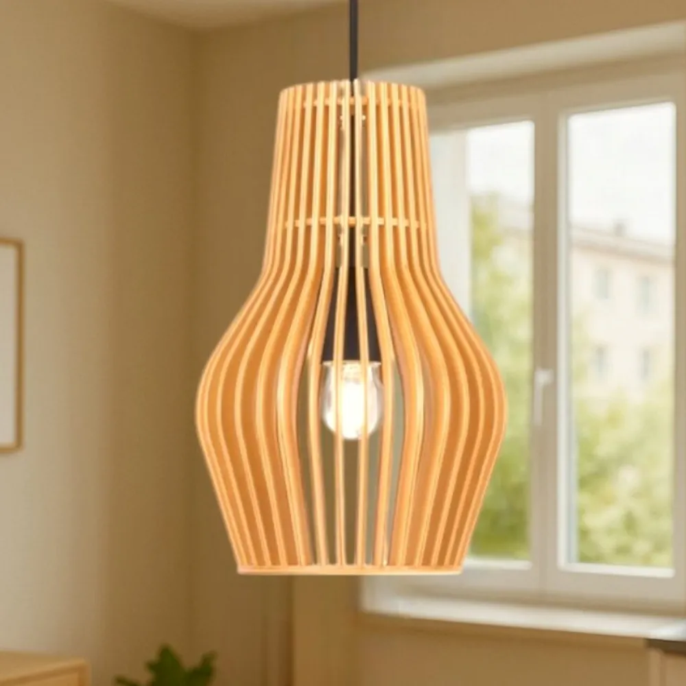 Lampade A Sospensione-Maytoni roots lampada a sospensione in legno