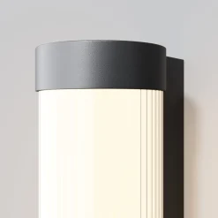 Applique Da Esterno-Maytoni rounge applique da esterno led 3000k ip54 cilindrico