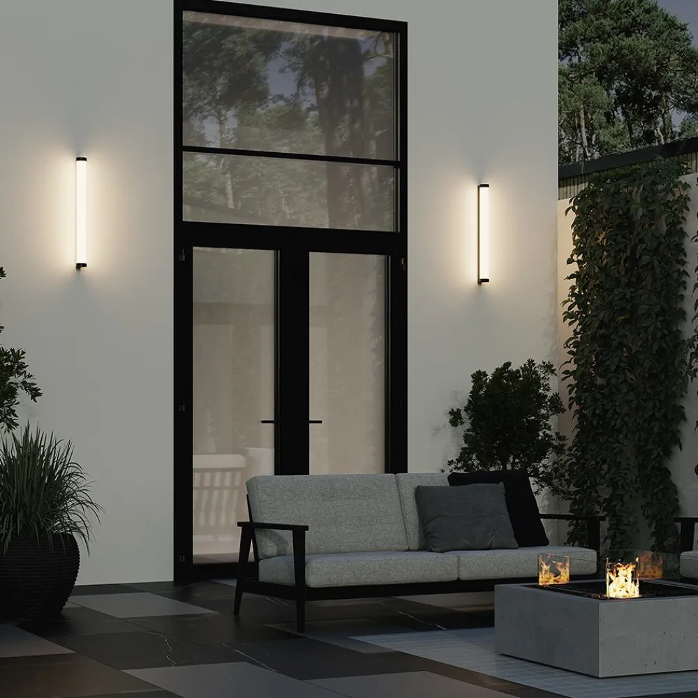 Applique Da Esterno-Maytoni rounge applique da esterno led 3000k ip54 cilindrico