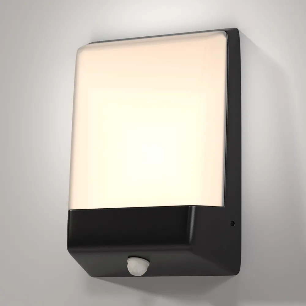Applique Da Esterno-Maytoni row applique da esterno led 3000k ip44 sensore di movimento