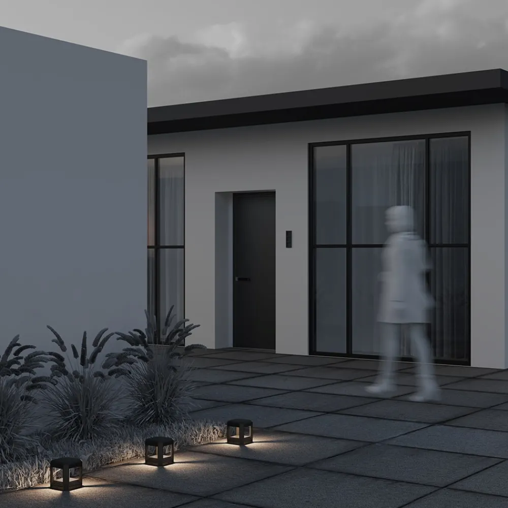 Lampioni Da Giardino-Maytoni royal mile lampioncino da giardino cubico led 3000k ip65