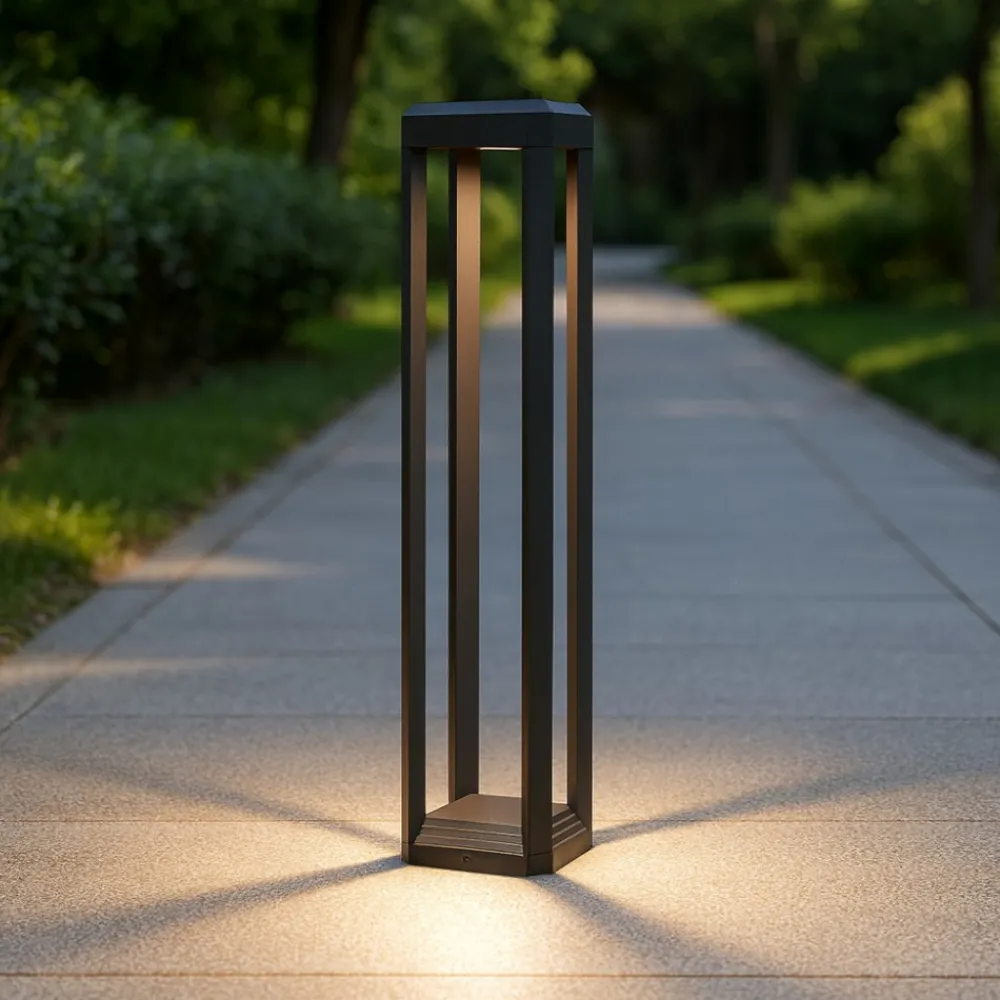 Lampioni Da Giardino-Maytoni royal mile lampione da giardino led 3000k ip65 nero