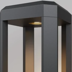 Lampioni Da Giardino-Maytoni royal mile lampione da giardino led 3000k ip65 nero