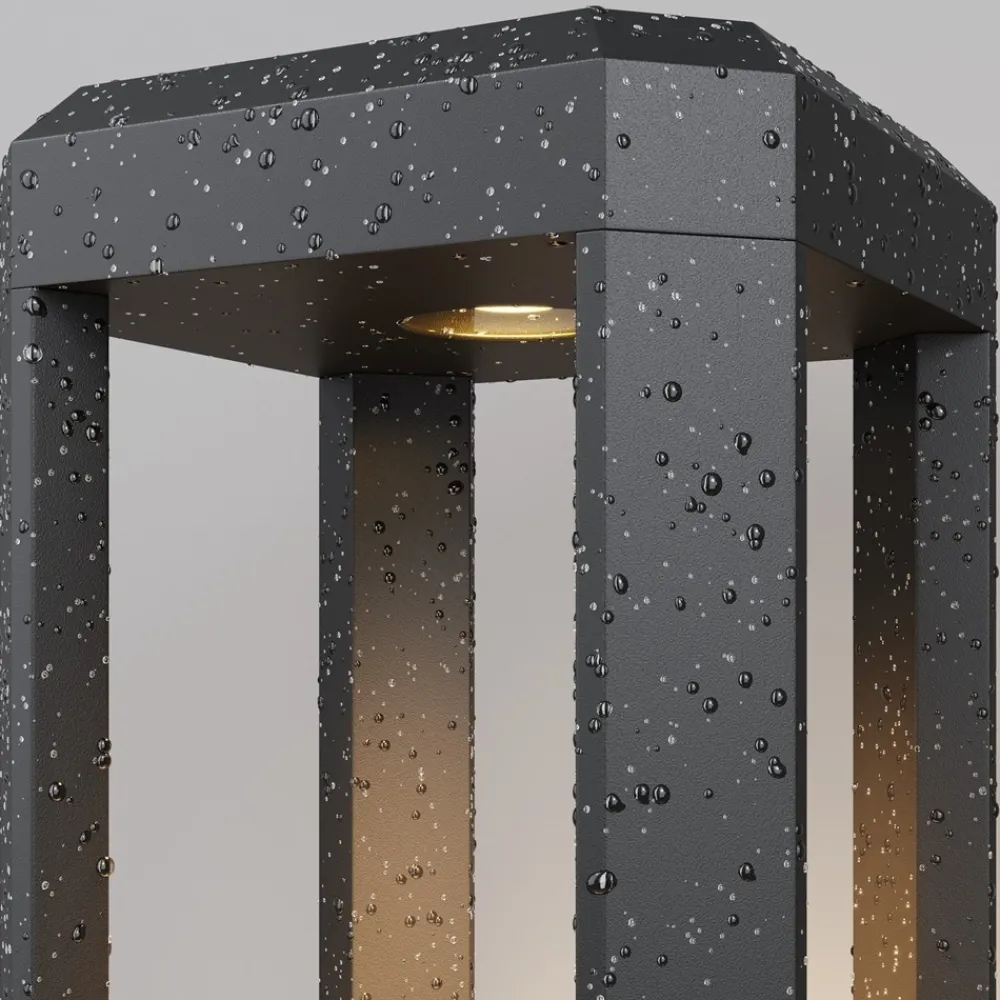 Lampioni Da Giardino-Maytoni royal mile lampione da giardino led 3000k ip65 nero