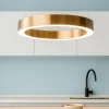 Lampadari Cucina-Maytoni saturno lampadario per cucina tondo led 3500k