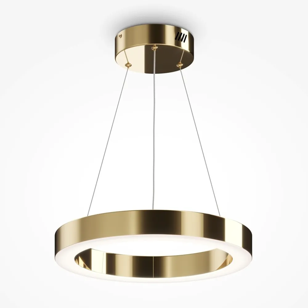 Lampadari Cucina-Maytoni saturno lampadario per cucina tondo led 3500k