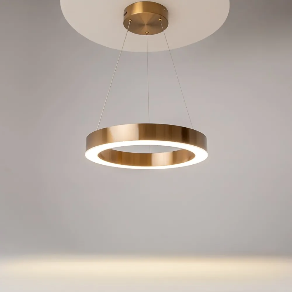 Lampadari Cucina-Maytoni saturno lampadario per cucina tondo led 3500k