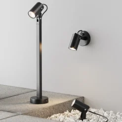 Faretti Da Esterno-Maytoni scope faretto da esterno minimal con picchetto ip65