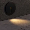 Segnapasso Led-Maytoni segnapasso lock nero led per esterno da incasso 3w 3000k