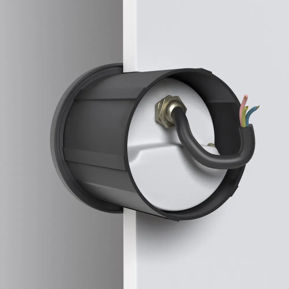 Segnapasso Led-Maytoni segnapasso lock nero led per esterno da incasso 3w 3000k