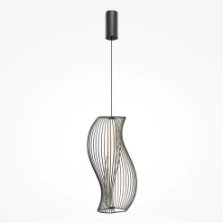 Lampade A Sospensione-Maytoni shadows lampada a sopensione led 20w 3000k con gabbia decorativa