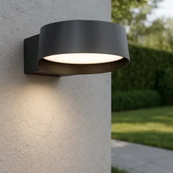 Applique Da Esterno-Maytoni share applique da esterno led 3000k ip54 minimal circolare