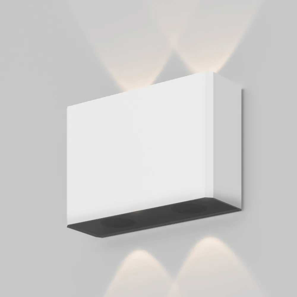 Applique Da Esterno-Maytoni show applique bianco da esterno led 3000k ip54