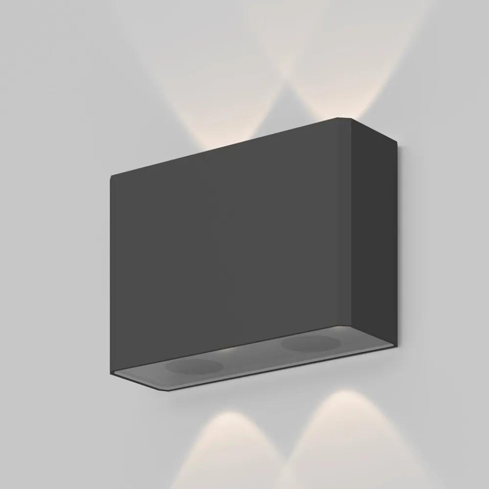 Applique Da Esterno-Maytoni show applique da esterno led 3000k ip54 rettangolare