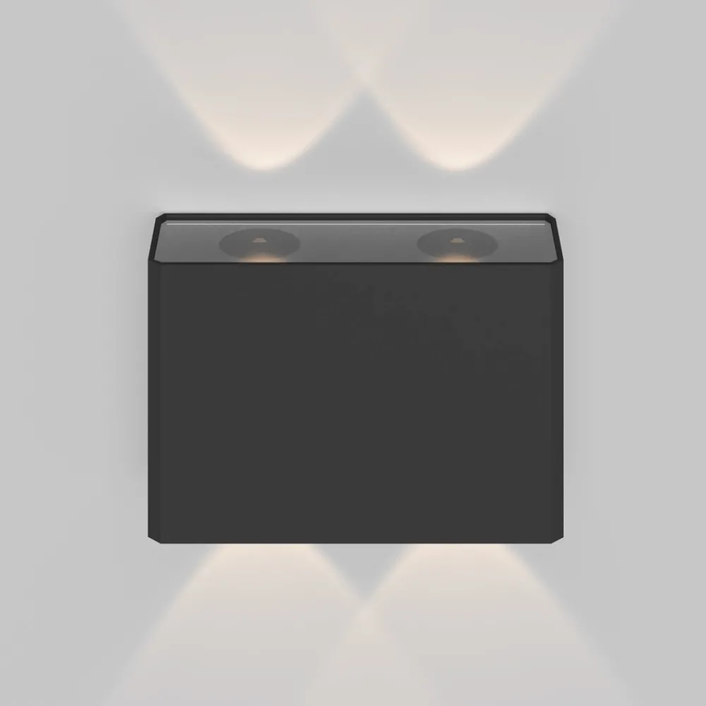 Applique Da Esterno-Maytoni show applique da esterno led 3000k ip54 rettangolare
