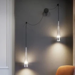 Applique Da Parete-Maytoni sintesi applique da parete led 24w 3000k coni pendenti