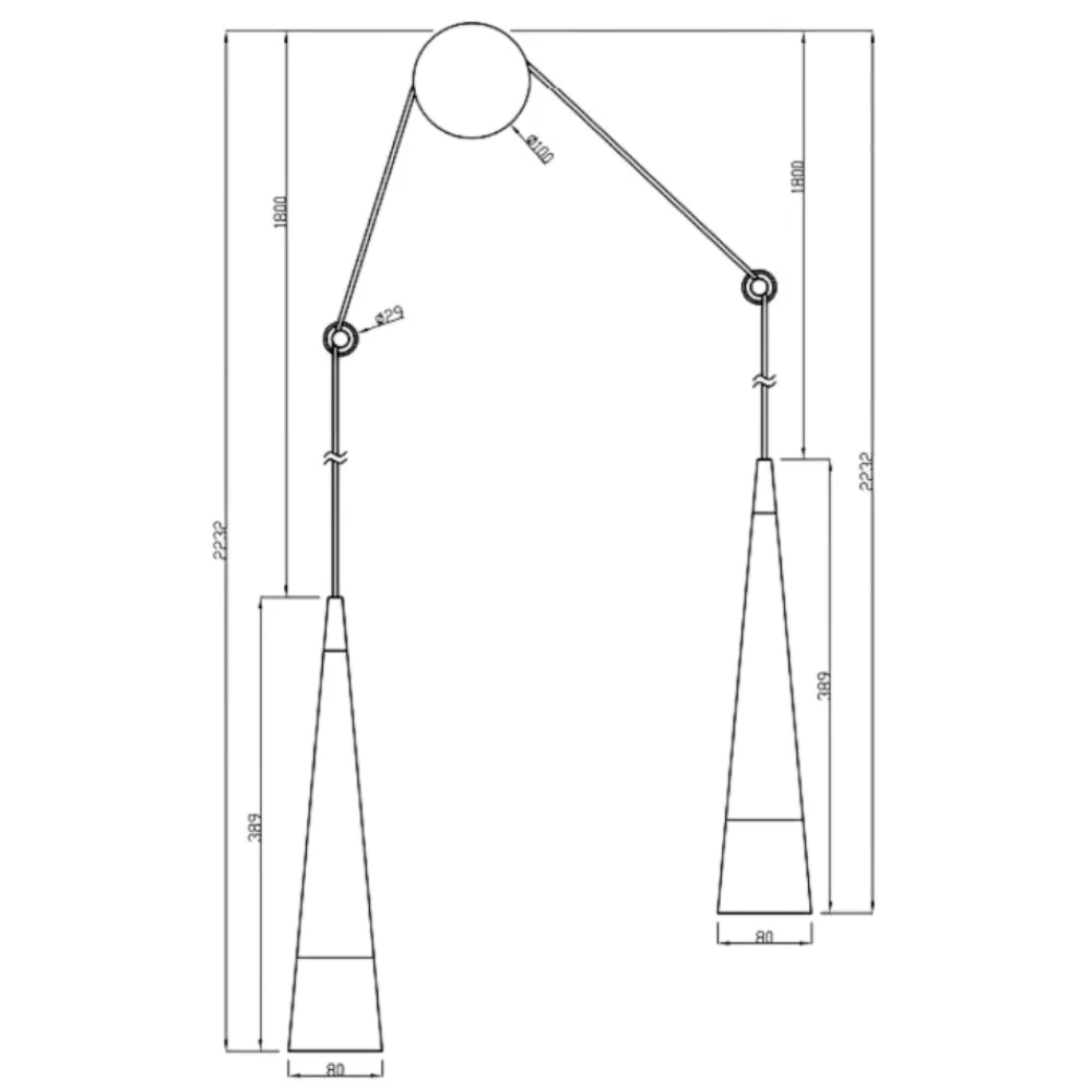 Applique Da Parete-Maytoni sintesi applique da parete led 24w 3000k coni pendenti