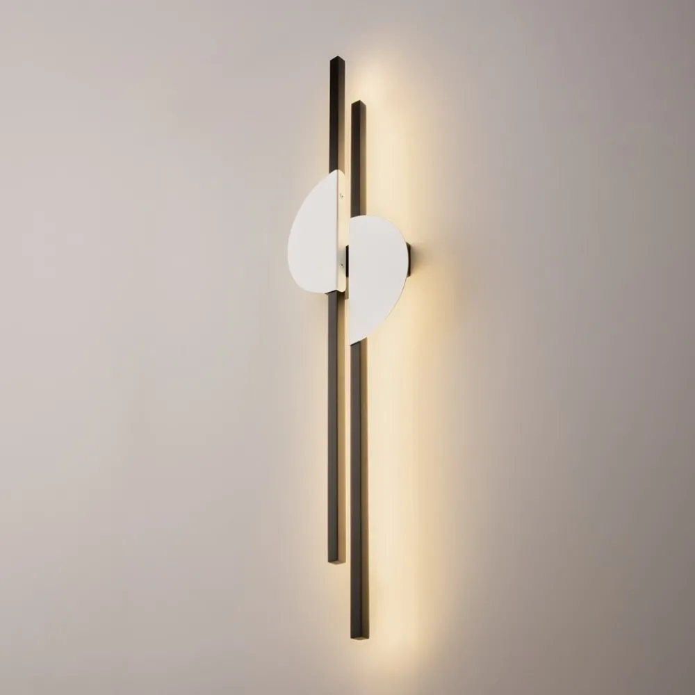 Applique Da Parete-Maytoni skyline applique da parete led 23w 4000k colore bianco e nero